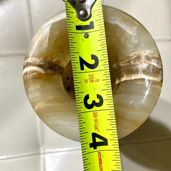 Decorative Onyx Vase 9” Hight hand caved multi-colors - Picture 10 of 10